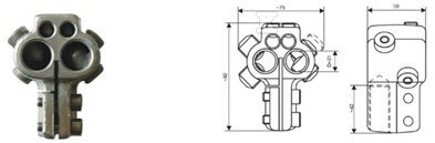 Zacisk transformatora TOGA 2/M12 (BK - 1115-811-212-350/004